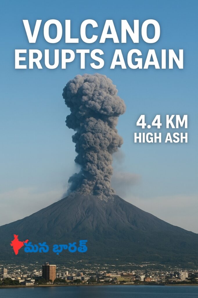 మళ్ళీ బద్దలైన అగ్ని పర్వతం..