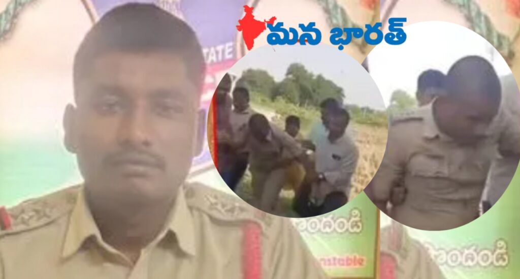 ఎస్ఐ రాజేష్ గోడ దూకి పరుగు..