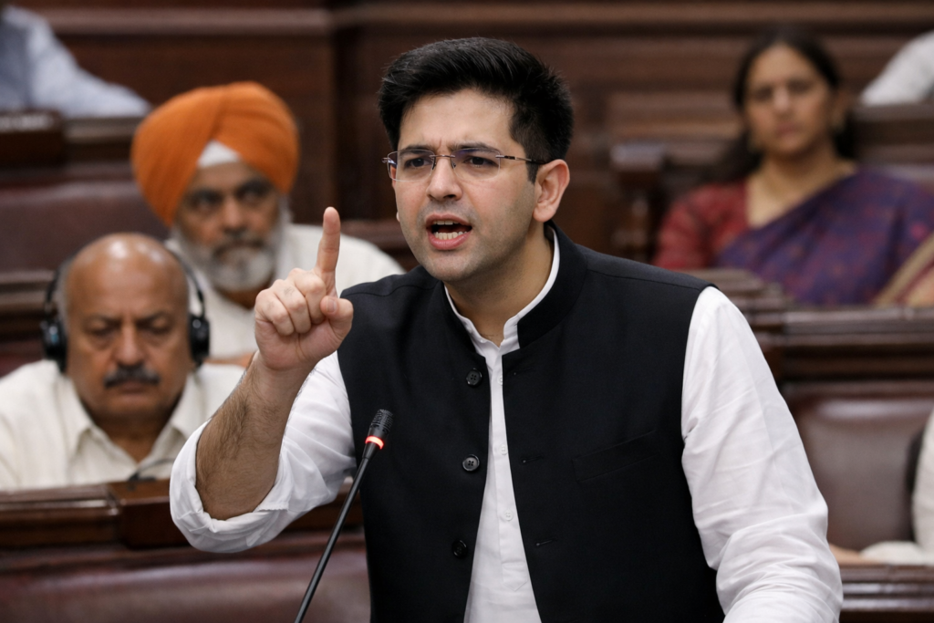 బ్యాంకుల దోపిడీపై పార్లమెంట్లో రాఘవ్ చద్దా ఫైర్