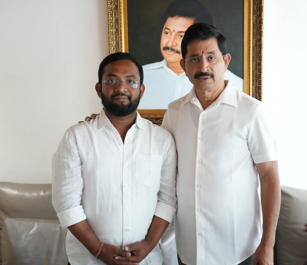 వేం నరేందర్ రెడ్డిని కలిసిన యువజన కాంగ్రెస్ నేత