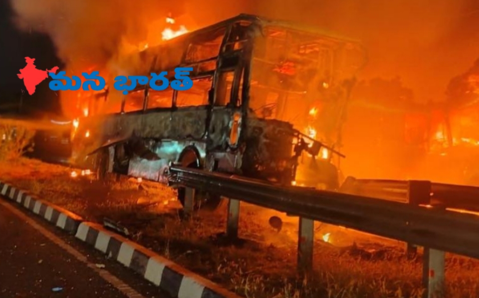 రోడ్డు ప్రమాదంలో 10 మంది సజీవదహనం..