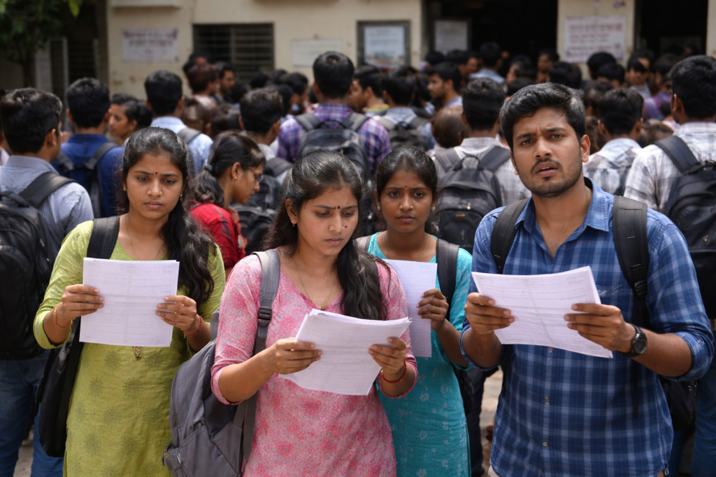 హాల్ టికెట్లు లేక విద్యార్థుల్లో ఆందోళన..!