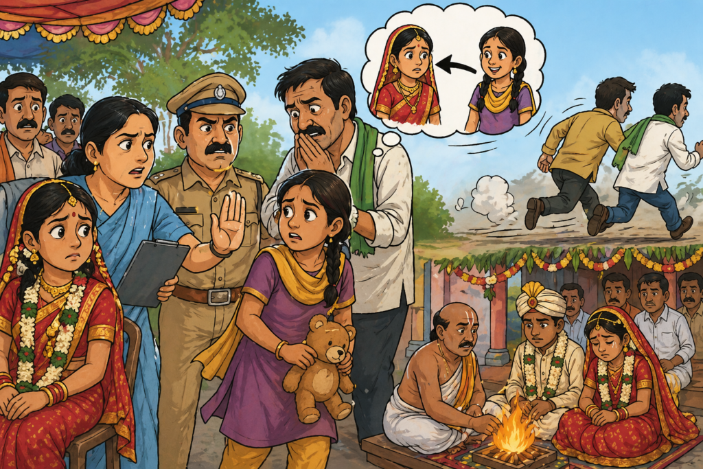 అక్కను వదిలి.. చెల్లిని తీసుకెళ్లిన అధికారులు