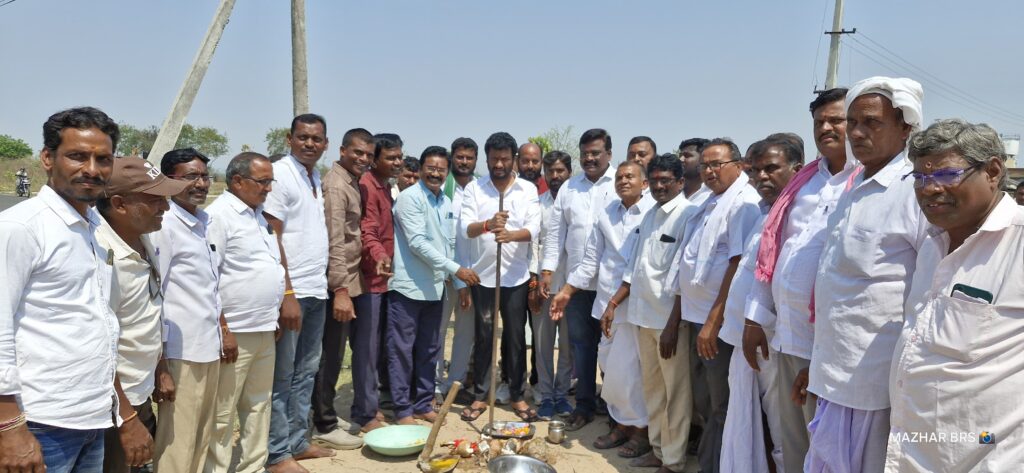 రూ.7 లక్షలతో కల్వర్టు నిర్మాణానికి పూజ..