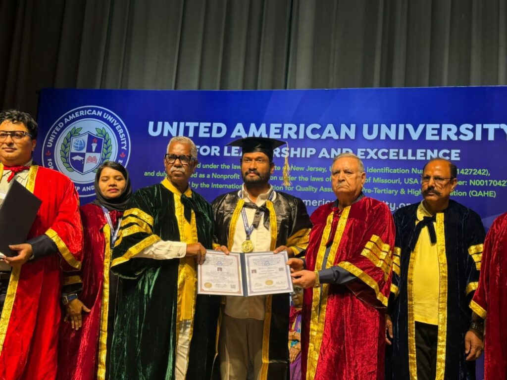 ఎమ్మెల్యేకు డాక్టరేట్… ప్రజా సేవకు అంతర్జాతీయ గుర్తింపు