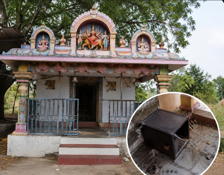 ఎల్లమ్మ ఆలయంలో నగదు చోరీ..