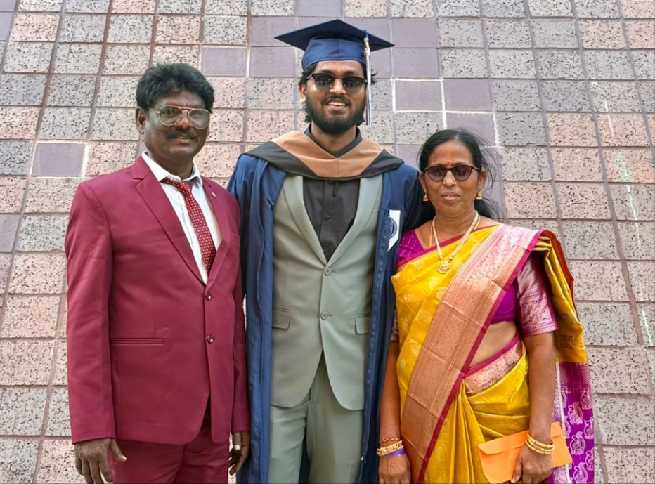 గడుగు కిరణ్ కుమార్ కు అమెరికాలో సైబర్ సెక్యూరిటీ పట్టా..