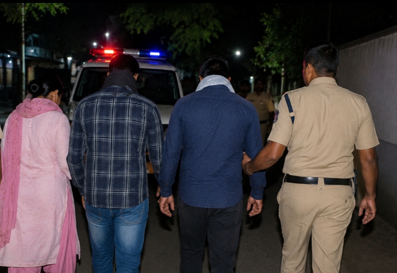 వ్యభిచార గృహంపై పోలీసుల దాడి.. ముగ్గురు అరెస్ట్