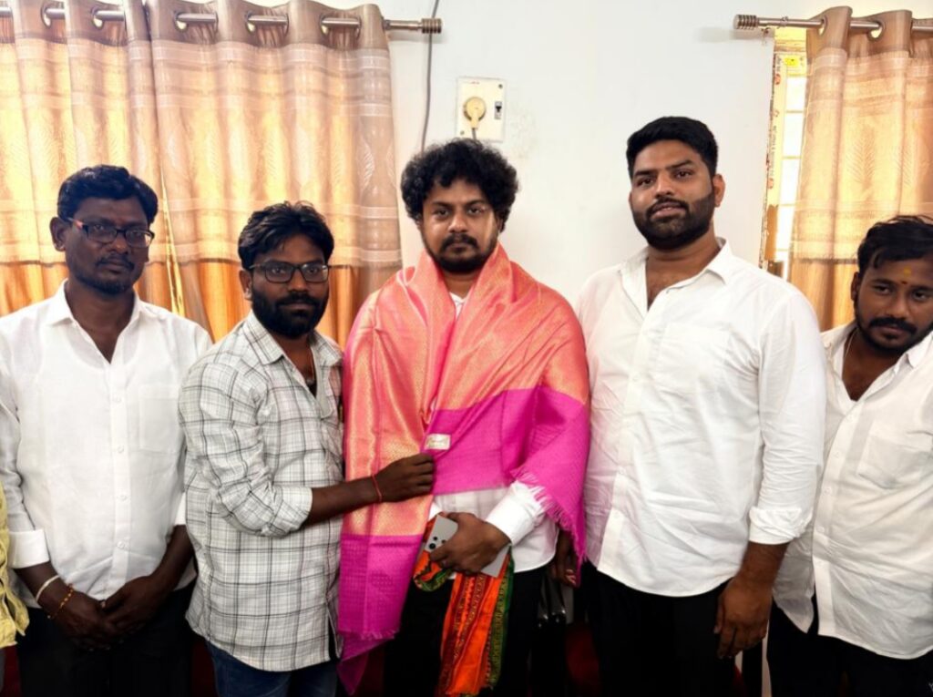 బీజేపీ యువమోర్చ రాష్ట్ర ఉపాధ్యక్షుడకి ఘన స్వాగతం