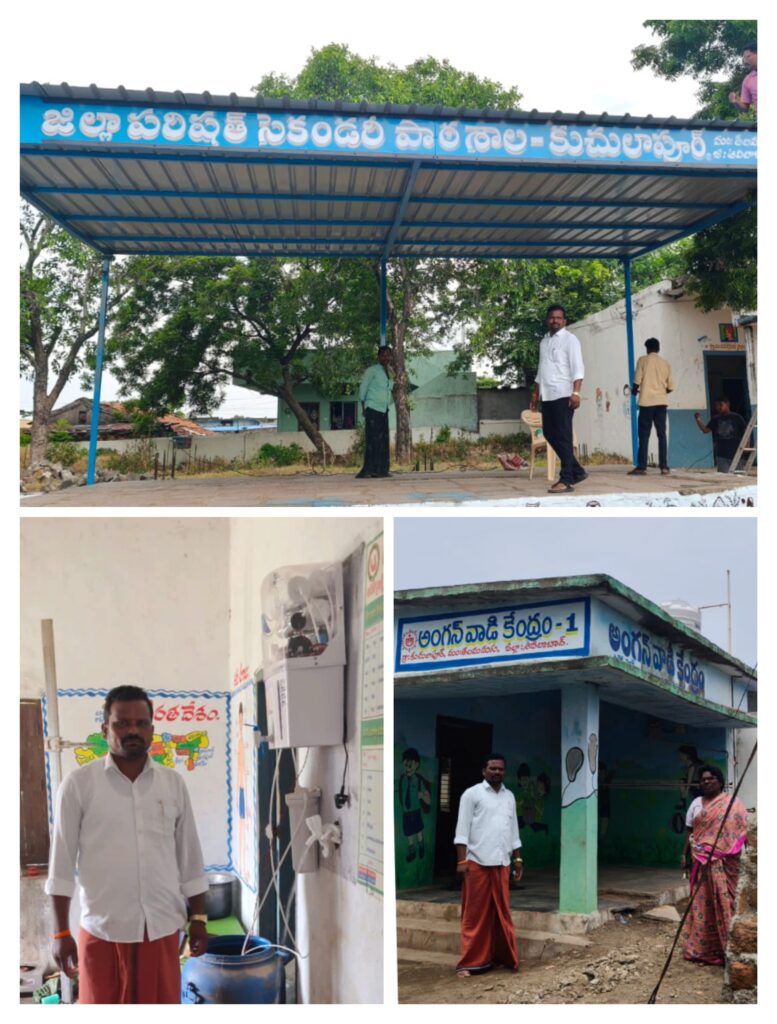 సమస్యకు సర్పంచ్ వెంకన్న సొంత నిధులతో పరిష్కారం..