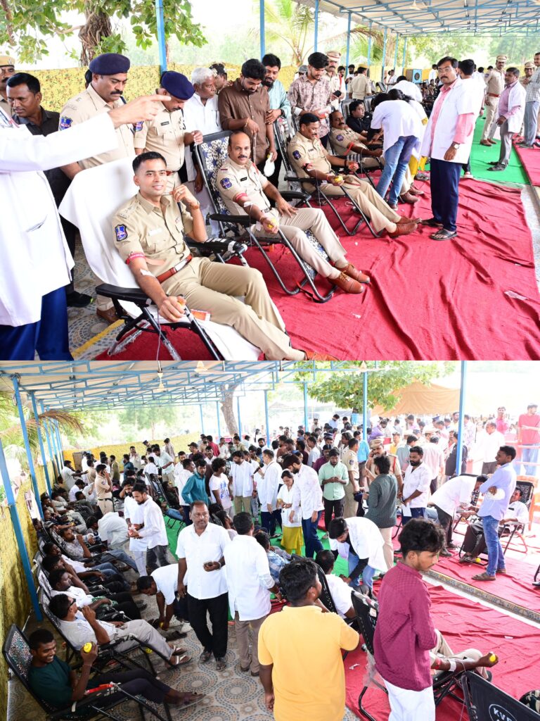 అమరవీరుల సంస్మరణలో 853 యూనిట్ల రక్తదానం